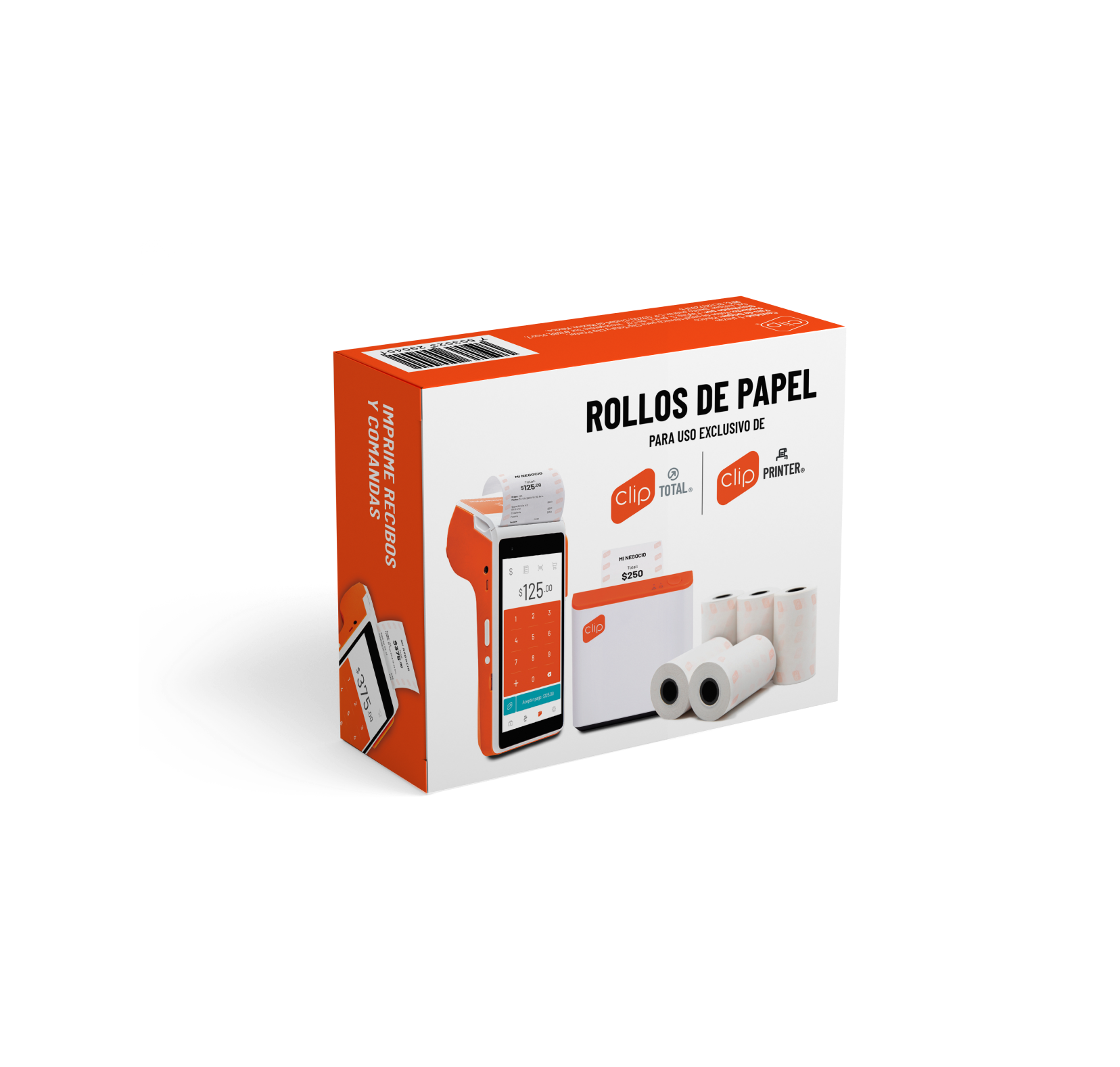 Clip En Rollo Rollos para terminal Clip Total: Paquete para impresora térmica